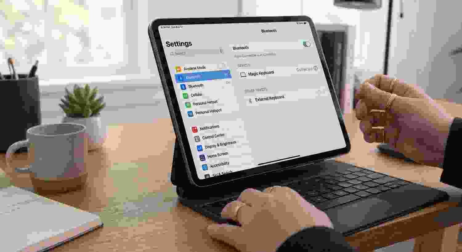 connecting keyboard