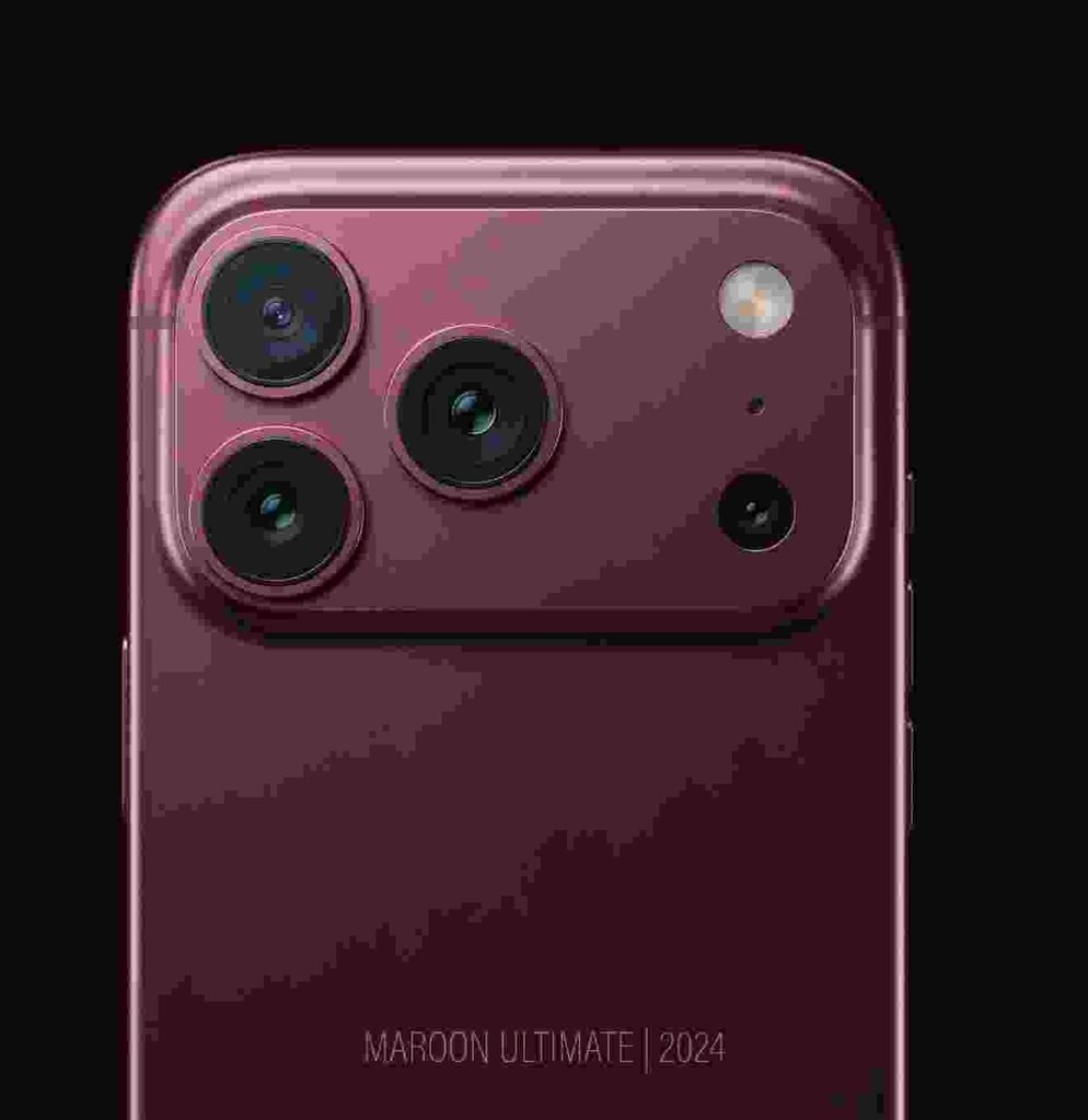 burgandy iphone
